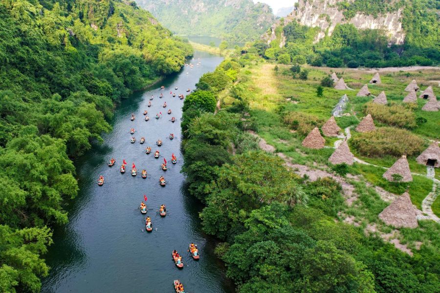 Mô hình phim trường Kong: Đảo đầu lâu ở Ninh Bình